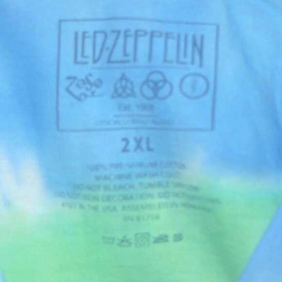 Led Zeppelin Ramble On Tie-Dye T-Shirt Sizes Med, LG, XL, 2X - Picture 6 of 6